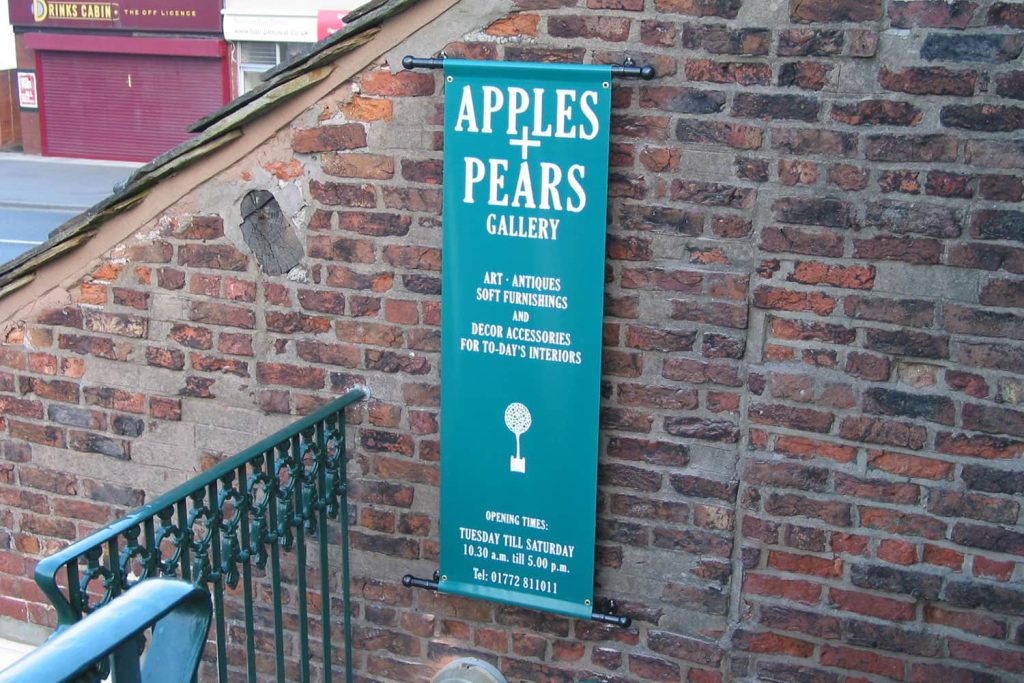 Apples & Pears - PVC banner with pole pockets