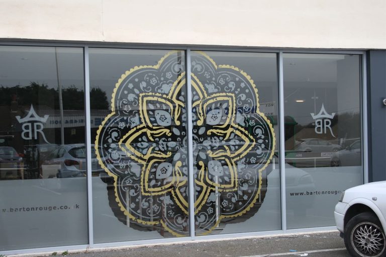 Barton Rouge - etched effect window graphics