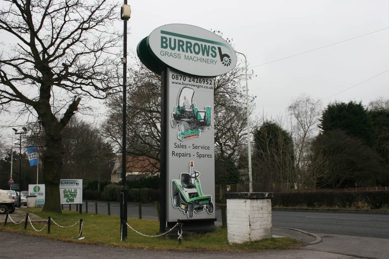 Burrows Leyland - totem with stand off panels.