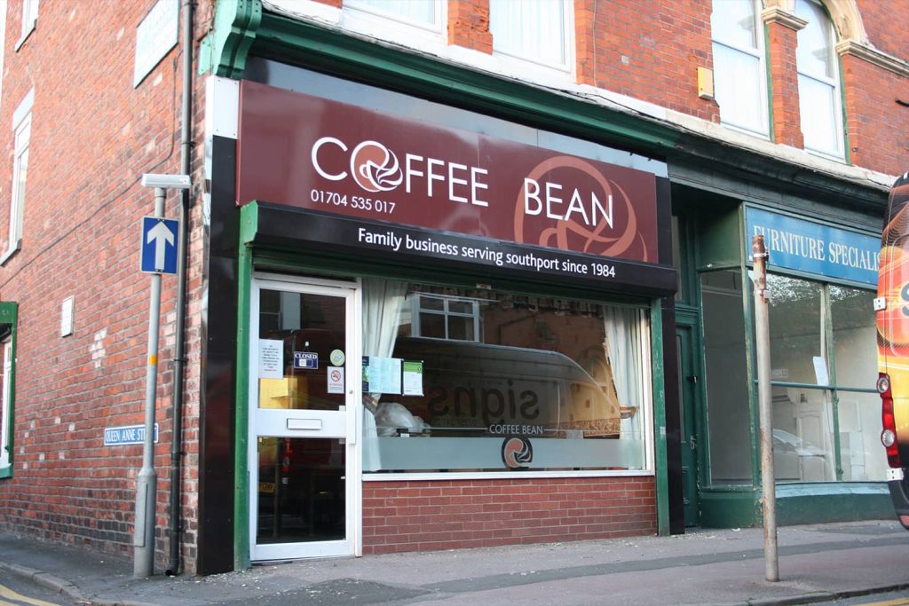 Coffee Bean - digitally printed sign tray.