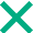 Cross shape - green