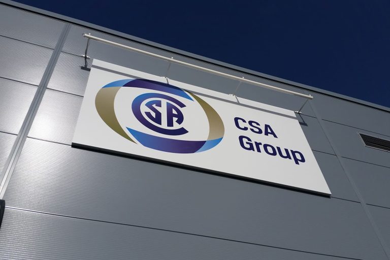 CSA Group - office sign trays with full colour digital print