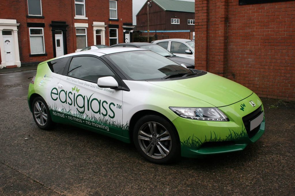 Easy Grass - digitally printed part wrap and vehicle graphics