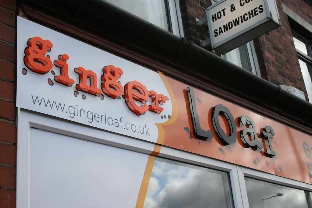 Ginger Loaf - flat cut acrylic letters