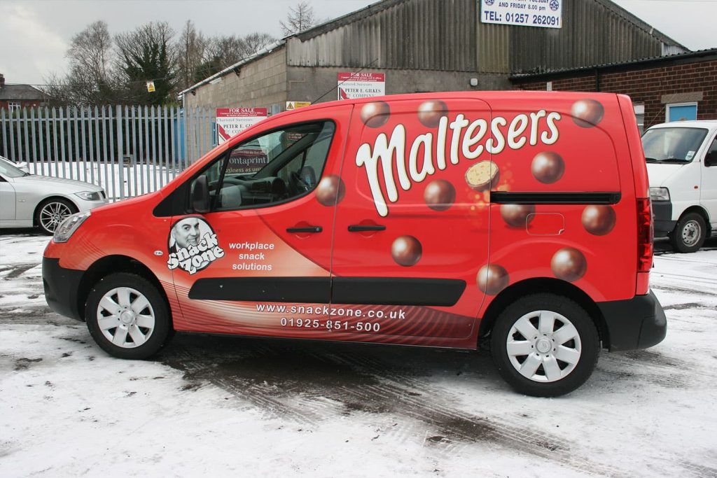 Maltesers - printed custom colour match full vehicle wrap