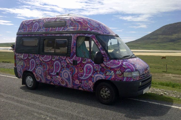 Molly Mo Camper Van - full vehicle wrap using digitally printed vinyl