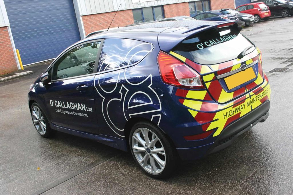 O'Callaghan - ford fiesta cut reflective vinyl vehicle graphics with chapter 8 kit