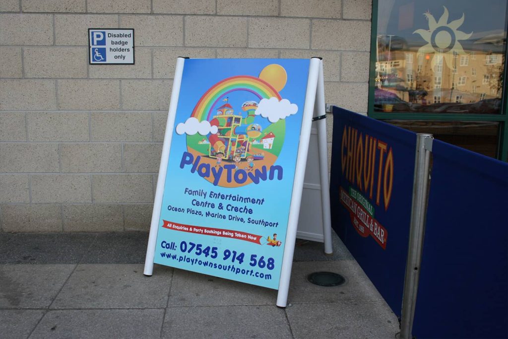Playtown Full Colour A-Board