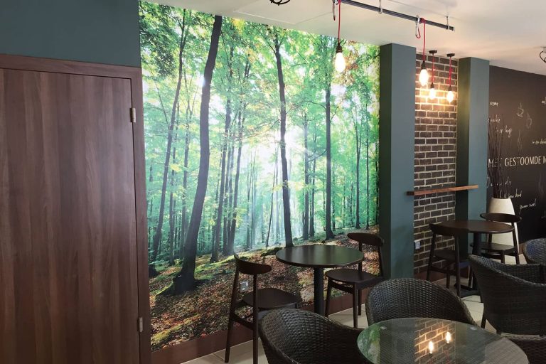 Ramada Southport Café full colour digitally printed wallpaper