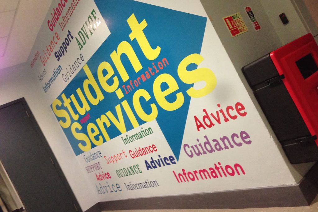 Southport Student Services - wall and window graphics