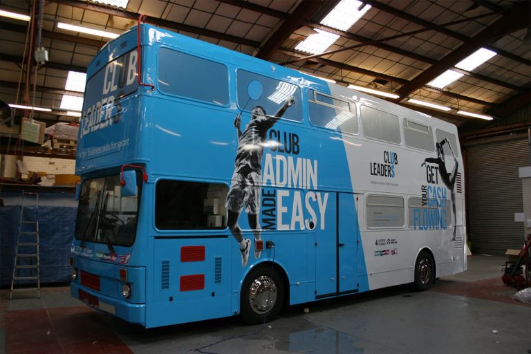 Sport England - digitally printed bus wrap