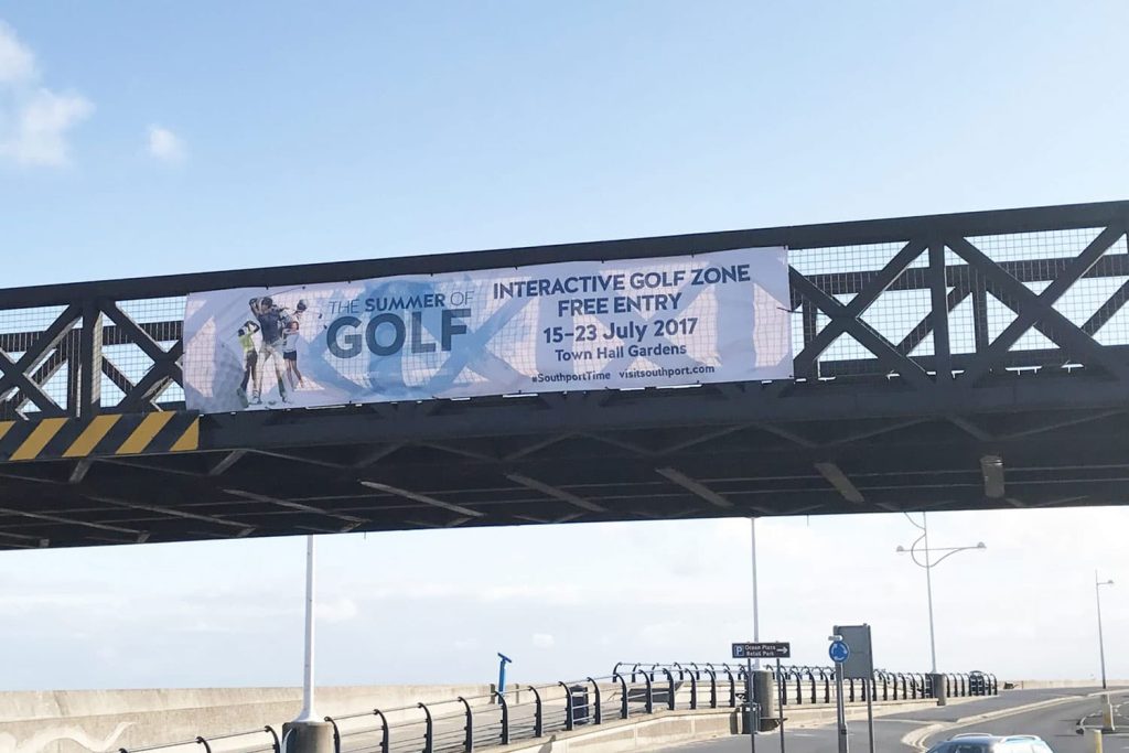Vision Southport - golf PVC banner