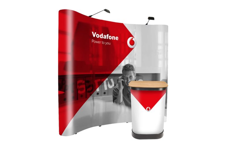 Vodafone - 3x3 pop-up display stand