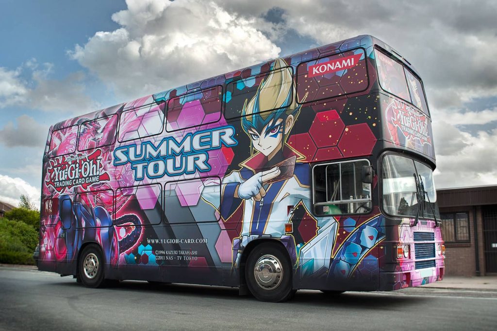 YU-GI-OH bus - wrap full wrap in digitally printed vinyl